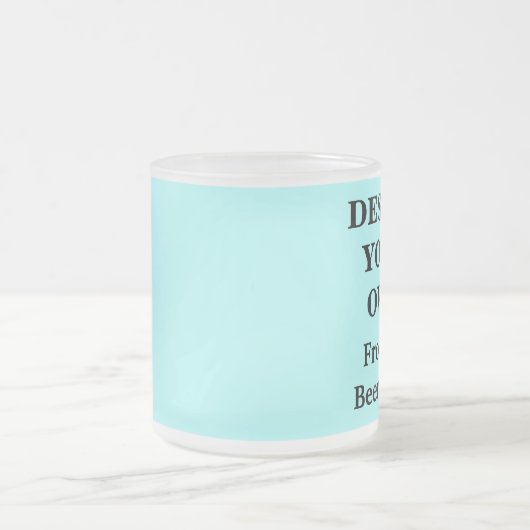 Ontwerp uw eigen Mok voor bier - Licht blauw (Center)