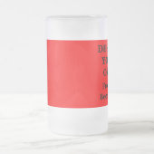 Ontwerp uw eigen Mok voor bier - Rood en wit (Center)