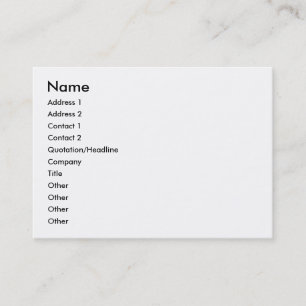 Ontwerp Uw Eigen Mollig, 3.5" x 2.5", 100 pak Busi Visitekaartje