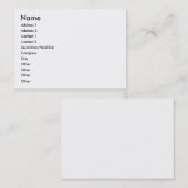 Ontwerp Uw Eigen Mollig, 3.5" x 2.5", 100 pak Busi Visitekaartje (Voorkant / Achterkant)