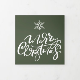 Ontwerp uw eigen multicore kerstfeestdag met feest drieluik wenskaart