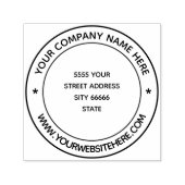 Ontwerp uw eigen naam Adres Ronde stempel Sjabloon (Design)
