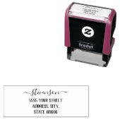 Ontwerp uw eigen naam Adres Stamp Sjabloon Zelfinktende Stempel (In situ)