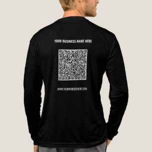 Ontwerp uw eigen naam Website en QR Code Business Tri-Blend Shirt