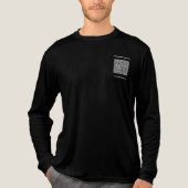 Ontwerp uw eigen naam Website en QR Code Business Tri-Blend Shirt (Voorkant volledig)