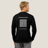 Ontwerp uw eigen naam Website en QR Code Business Tri-Blend Shirt (Achterkant)