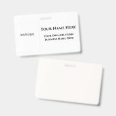 Ontwerp uw eigen naamplaatje badge (Voor- en achterkant)