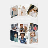 Ontwerp uw eigen, op maat gemaakte 9 foto acryl bord (Hoek)