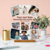 Ontwerp uw eigen, op maat gemaakte 9 foto acryl bord (Huwelijk)