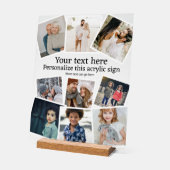 Ontwerp uw eigen, op maat gemaakte 9 foto acryl bord (Hoek)
