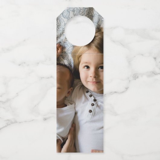 Ontwerp uw eigen, op maat gemaakte eigen maat flessenhanger (Achterkant)