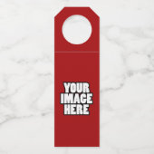 Ontwerp uw eigen, op maat gemaakte eigen maat flessenhanger (Achterkant)