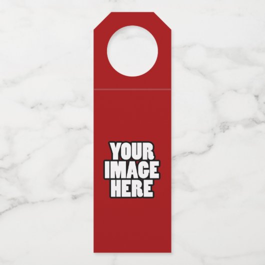 Ontwerp uw eigen, op maat gemaakte eigen maat flessenhanger (Achterkant)