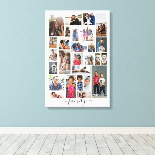 Ontwerp uw eigen op maat gemaakte gepersonaliseerd canvas afdruk (Insitu (Houten vloer))