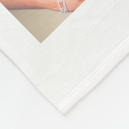 Ontwerp uw eigen op maat gemaakte gepersonaliseerd fleece deken (Hoek)