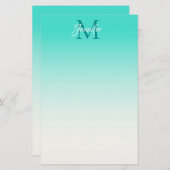 Ontwerp uw eigen persoonlijke monogram Ombre (Voorkant / Achterkant)