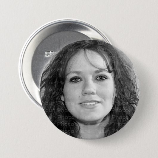 Ontwerp uw eigen persoonlijke, persoonlijke ronde button 7,6 cm (Voorkant /achterkant)