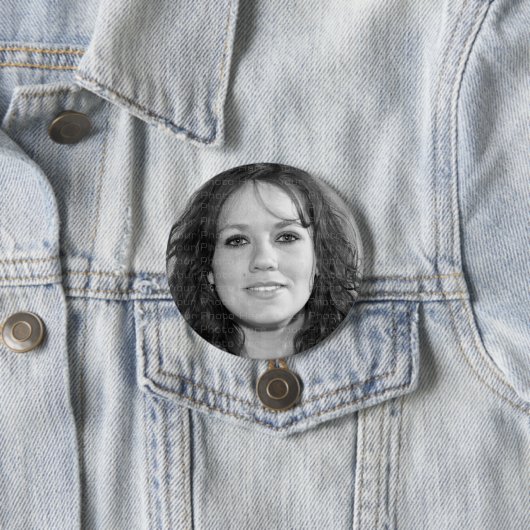 Ontwerp uw eigen persoonlijke, persoonlijke ronde button 7,6 cm (In situ)