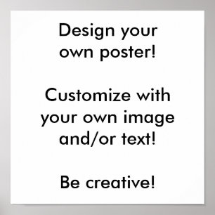 Ontwerp uw eigen poster! poster