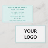 Ontwerp uw eigen promotie Visitekaartje voorbeeld (Voorkant / Achterkant)