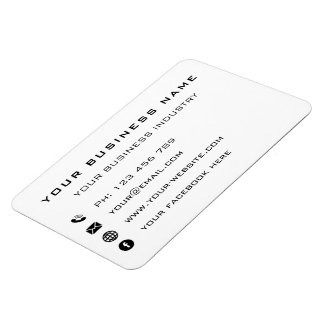 Ontwerp uw eigen promotionele Visitekaartje magnee Magneet