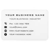 Ontwerp uw eigen promotionele Visitekaartje magnee Magneet (Horizontaal)