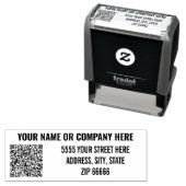 Ontwerp uw eigen QR-code Adres Stamp Sjabloon Zelfinktende Stempel (In situ)