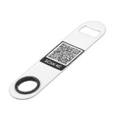 Ontwerp uw eigen QR Code Bottle Opener Sjabloon Speed Flessenopener (Voorkant Gekanteld)