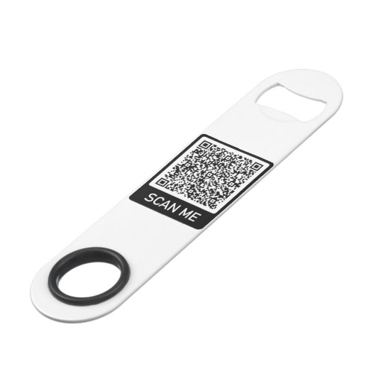 Ontwerp uw eigen QR Code Bottle Opener Sjabloon Speed Flessenopener (Voorkant Gekanteld)