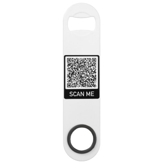 Ontwerp uw eigen QR Code Bottle Opener Sjabloon Speed Flessenopener (Achterkant)