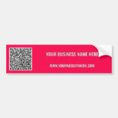 Ontwerp uw eigen QR-code Bumperstickers Sjabloon (Voorkant)