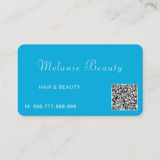 Ontwerp uw eigen QR-code Business Card Template Visitekaartje (Voorkant)