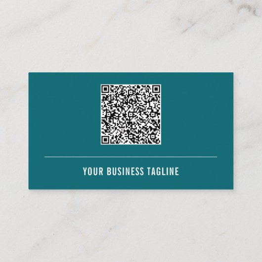 Ontwerp uw eigen QR-code Business Card Template Visitekaartje (Achterkant)