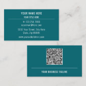 Ontwerp uw eigen QR-code Business Card Template Visitekaartje (Voorkant / Achterkant)