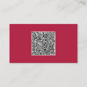 Ontwerp uw eigen QR-code Business Card Template Visitekaartje (Achterkant)