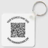 Ontwerp uw eigen QR Code Business Sleutelhanger vo (Achterkant)