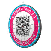 Ontwerp uw eigen QR-code en aangepast tekstdartbor Dartbord (Voorkant Rechts)