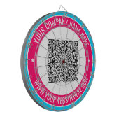 Ontwerp uw eigen QR-code en aangepast tekstdartbor Dartbord (Voorkant Links)