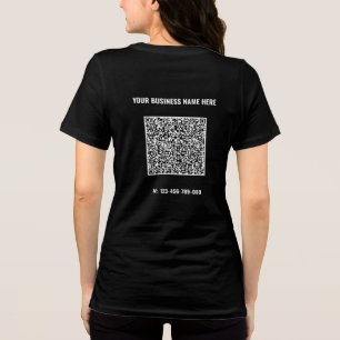 Ontwerp uw eigen QR-code en aangepaste tekstzaken Tri-Blend Shirt
