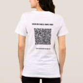 Ontwerp uw eigen QR-code en aangepaste tekstzaken Tri-Blend Shirt (Achterkant)