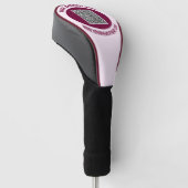 Ontwerp uw eigen QR-code en tekst Golf Head Hoesje Golfheadcover (Schuin)