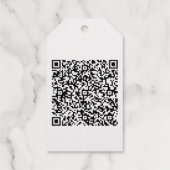 Ontwerp uw eigen QR Code Folie Gift Labels Sjabloo (Achterkant)