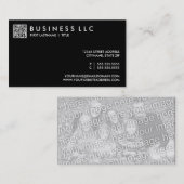 ontwerp uw eigen QR-code: gewoon zwart en wit. Visitekaartje (Voorkant / Achterkant)