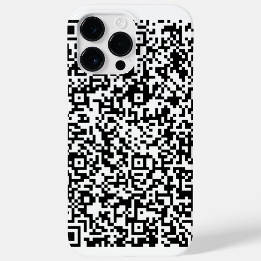 Ontwerp uw eigen QR-code iPhone Case Custom Color (Achterkant)