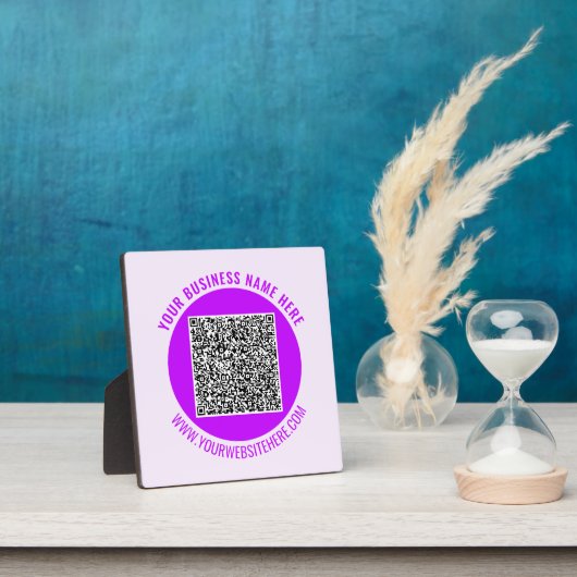 Ontwerp uw eigen QR-code Plaque Sjabloon Fotoplaat (Insitu)