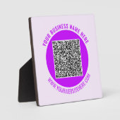 Ontwerp uw eigen QR-code Plaque Sjabloon Fotoplaat (Voorkant)