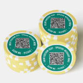 Ontwerp uw eigen QR Code Poker Chips Aangepaste te
