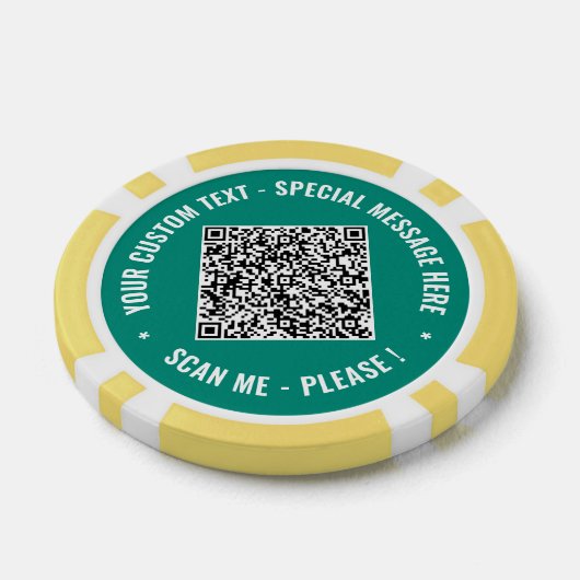 Ontwerp uw eigen QR Code Poker Chips Aangepaste te (Enkel)