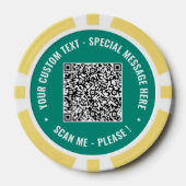 Ontwerp uw eigen QR Code Poker Chips Aangepaste te (Voorkant)