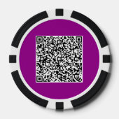 Ontwerp uw eigen QR Code Poker Chips Sjabloon (Voorkant)